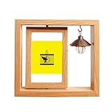Material: el marco es de madera. Y hay una pieza de acrílico (PMMA) delante del marco para proteger tu imagen