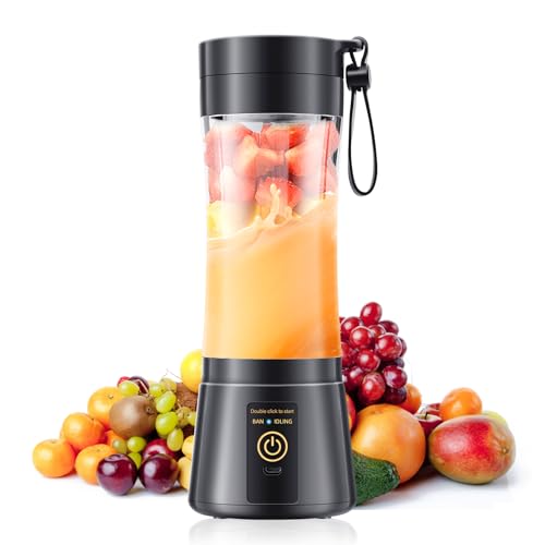Cordless Personal Size Portable Blender - 380Ml Blender Smoothies and Shakes, BPA Free Traveling...
