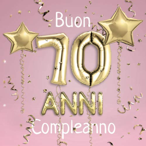 Super Set Palloncini 70 Anni Donna Rosso E Oro Rosa - Decorazione Compleanno - 4