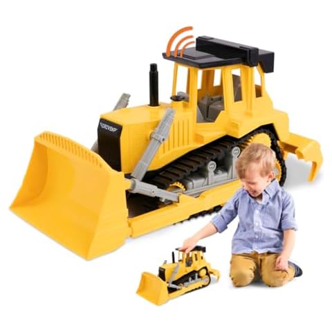 DRIVEN Midrange Yellow Bulldozer Toy Truck Cover