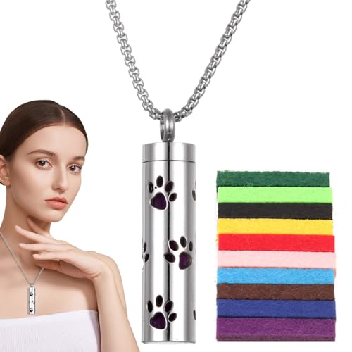 Eventerde Collar Aromático de Acero Inoxidable | Collar de...