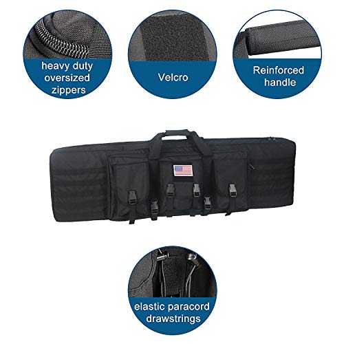 Double Long Bag Transportation Case Outdoor Tactical Cases Water Dust Resistant, Bag For Hunting,Available Length In 48"(Black) #TOP5