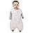Tealbee Dreamsuit Toddler Sleep Sack with Feet - Walker Sleep Bag with Legs, Rayon made from Bamboo, All Season 1.2 TOG, 2-Way Zipper, 12m-2T - Undyed