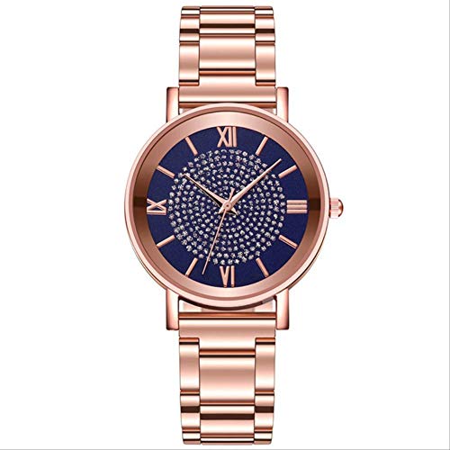 NUIOsdz Reloj De Mujer Diamante Rosa Oro Mujer Reloj De Mujer Reloj De Mujer Reloj Magnético De Las Mujeres Reloj Cover