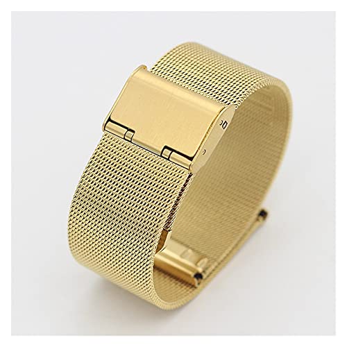 Bracelet acier inoxydable mesh 22mm noir haute finition pour haute horlogerie