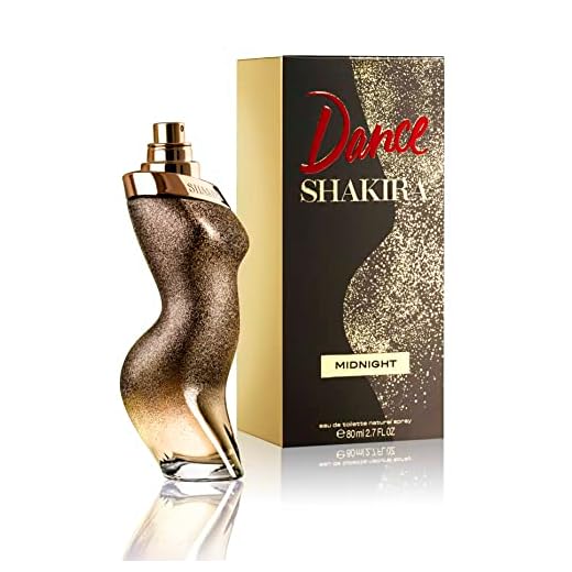 Shakira, Perfumes, Dance Midnight by Shakira para Mujer, Larga duración, Fragancia femenina, romántica y con encanto, Notas frutales y golosas, Optimo para uso diario, 80 ml
