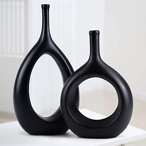 Vase Céramique Ombre Jaune Motif Nid D'abeille - Décoration Maison