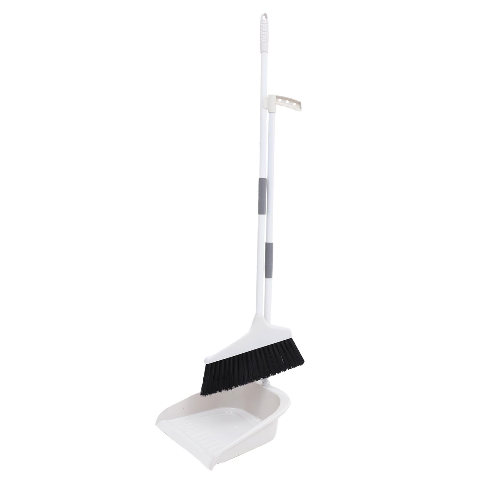 DINHEAROM Ergonomic Handle Broom Set Broom and Dustpan Kit Lightweight Cleaning Supplies for Household Offices