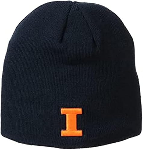Collegiate Edge Knit Beanie Hats (US, Alpha, One Size, Illinois)