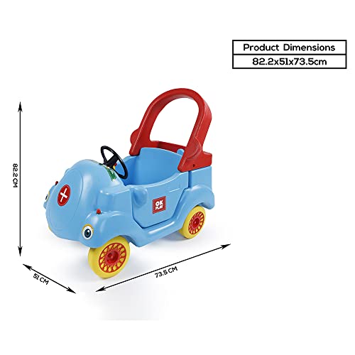 Image of OK Play Coupe Car, Plastic Material, Toys for Kid, Small Car for Toddlers, 1 to 2 Years (Sky Blue)