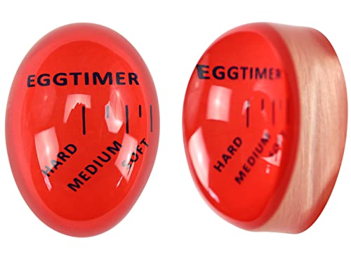 Iconikal Egg Timer 2-Pack, BPA Free Color Changing for Soft or Hard Boiled Eggs