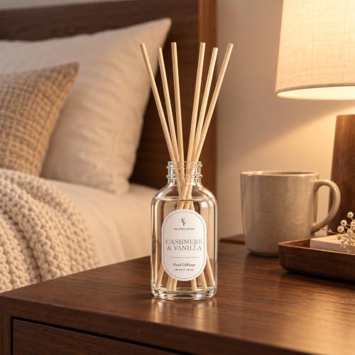 Cashmere & Vanilla Reed Diffuser for Home, 2 Pack 4 Fl Oz - Image 2