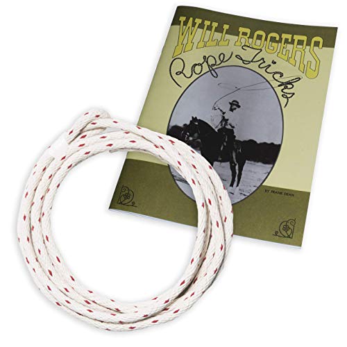 Western Stage Props Will Rogers Trick Roping Set (Rope+Book Combo Set) for Kids