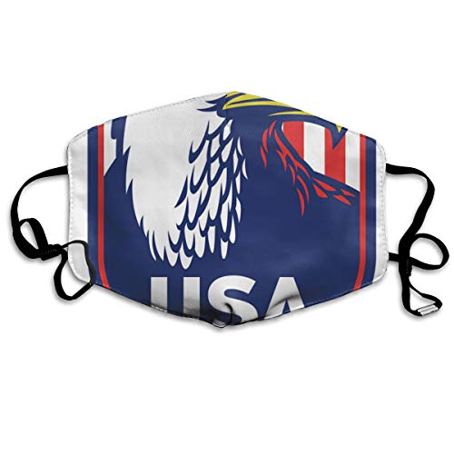 Osvbs USA Eagle Customized Washable Reusable Safety Breathable 4.3 × 7.1 in, Adjustable