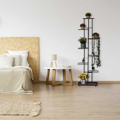 Estantería plantas metal de 142x45x22cm para 9 macetas 3