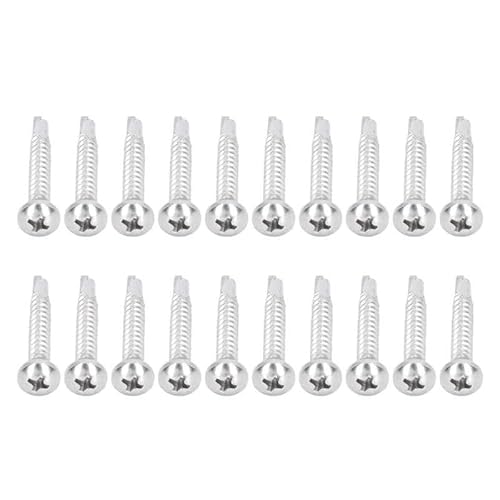 50Pcs M4.8X32 Round Head Drill Screw 304 Stainless Steel Self Drilling Screws Fastener With Multiple Usages #TOP9