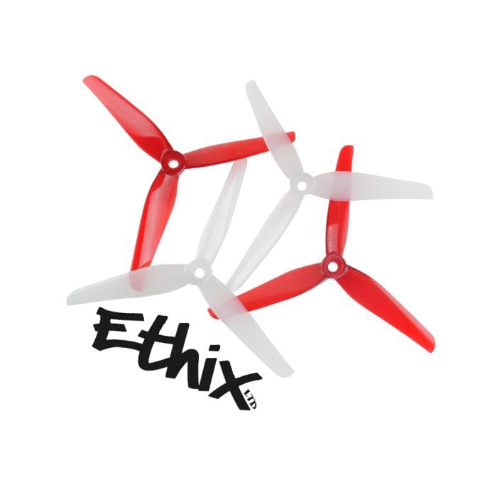 10 Pairs Ethix P4 Candy Cane Prop (10CW+10CCW)-Poly Carbonate Tri-Blade 3 Blade Propellers Props for FPV Racing