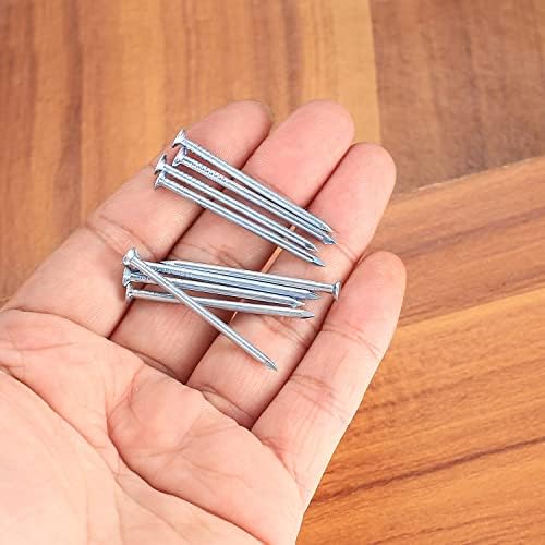 280 Pcs Silver Nails Assortment, Wall Pictures Pins Tacks Nails for Wood, Finishing Nails Hardware Fasteners Accessories for Hanging Picture Frame Mirror Pins Tacks Nails - 6 Sizes