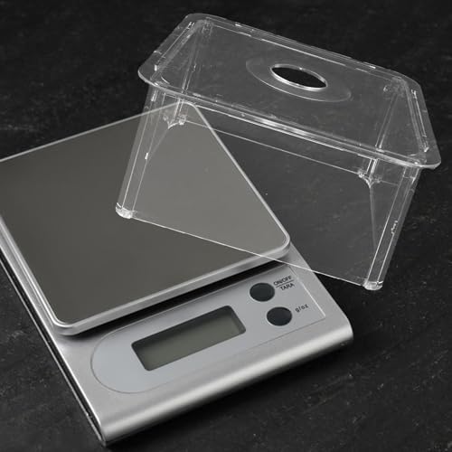 Cubierta para báscula electrónica con diseño transparente y protector antiviento 6