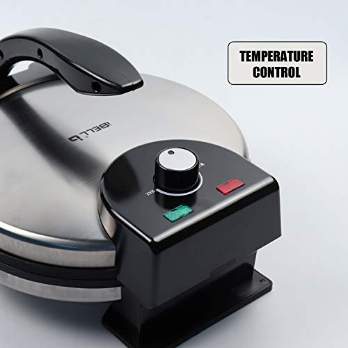 Image of iBELL IBLRM150 Roti Maker 150, 1500W, Nonstick Roti /Chapati Maker, Big Size with Temperature Control, 27cm Diameter (Silver)