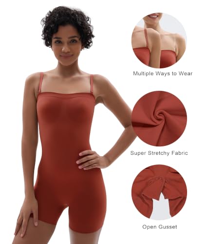 Image of SHAPERX Strapless Shortie Bodysuit for Women Tummy Control Shapewear Seamless Sculpt Body Shaper with Removable Straps