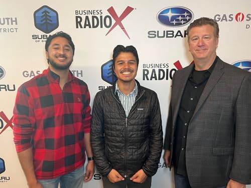 Kevin Sirface & Viraj Chawla with The Grout Medic of Lawrenceville and Gerardo Romero with GD Financial Services
