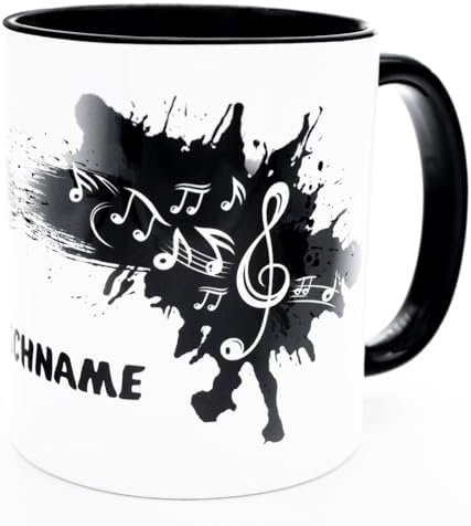 Making Music Latte Mug Musical Notes Design Leonardo Fine China