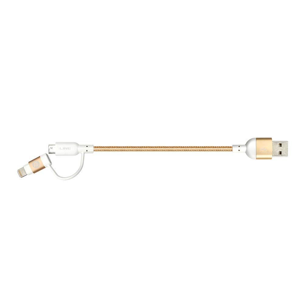 ADAM ELEMENTSPeak II MFi Lightning USB Cable 20 cm (Gold)