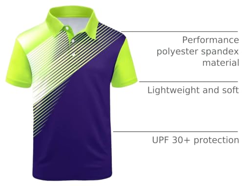 Image of ZITY Mens Golf Shirt Short Sleeve Athletic Casual Work Collared Polo Tshirt