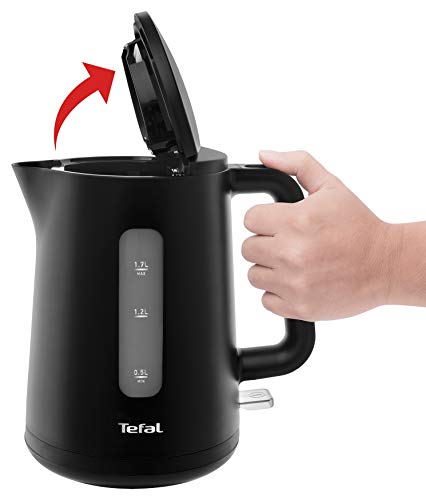 Tefal KO2008 Wasserkocher Principio Select | 2400 Watt | 1,7L Wassertank | Automatischer Ein-/Ausschalter | Antikalk-Filter | schwarz Matt 5