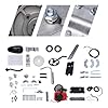 JAYGOVAN 49cc Bicycle Bike Engine Kit 4-Stroke Gas Petrol Motorized Bicycle Kit, Single Cylinder Gas Petrol Motorized Bike Engine Motor Kit Belt Drive Bike Bicycle Scooter for 26" Bikes (Belt Style) #2
