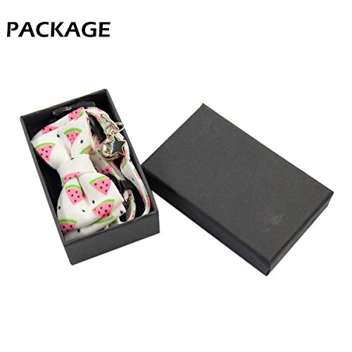 Image of Bowtie Cat Collars Breakaway with Bell, Adjustable Cute Kitty Collars Safety Buckle Kitten Collar for Cat Puppy 7.5-11in