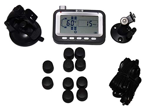 BELLACORP Tire Pressure Monitoring System TPMS 10TR Sensors for Tractor Truck, Big Rig, 18 Wheeler Cab, or Dual Rear Axle RV