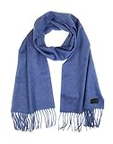 Hickey Freeman Solid 100% Italian Cashmere Scarf for Men – Ultra-Soft Men’s Winter Scarves, 72-Inche