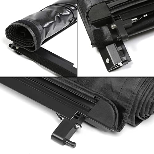 Dna Motoring Ttc-Ru-001 Soft Vinyl Roll-Up Tonneau Cover Compatible With 04-14 F150 5.5Ft Fleetside Bed #TOP3