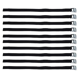 Baxnore 10er-Packung Spanngurte mit Zinklegierung