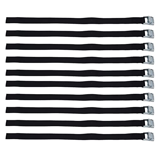 10pcs Tie Down Strap Zinc Alloy Press Buckle Nylon Lashing Belt Goods Luggage for Trailers Trucks