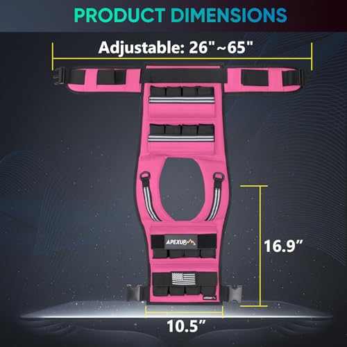 Image of APEXUP Adjustable Weighted Vest Men 20lbs /30lbs /40lbs Weights with Reflective Stripe, Weight Vest Woman Workout Vest for Strength Training Running Walking