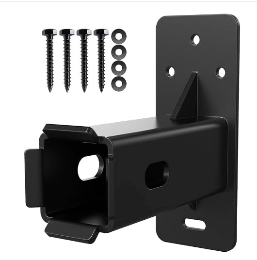 THE WHITE SHOP Hitch Wall Mount, Bike and Cargo Rack Hanging Garage Organizer, Trailer Hitch Receiver Storage, Holds Max 175 lbs (2 inch)