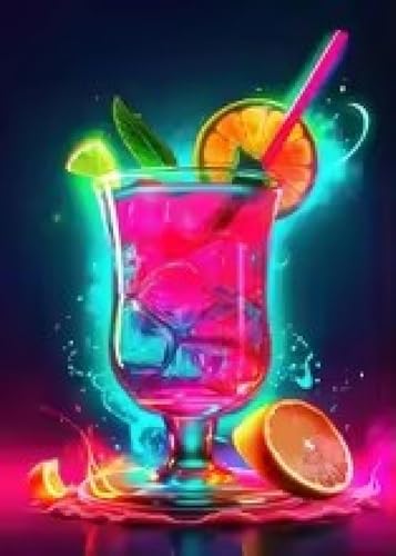 Peinture sur toile cocktail hawaïen haute définition pour décoration artistique