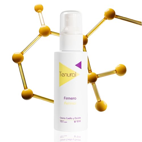 TENURAL Firmero Retinal - Crema para Cuello y Escote con 5% Retinal Liposomado y Ácido Hialurónico - Reafirmante, Antiedad y Reductora de Arrugas para Piel Madura - 100ml