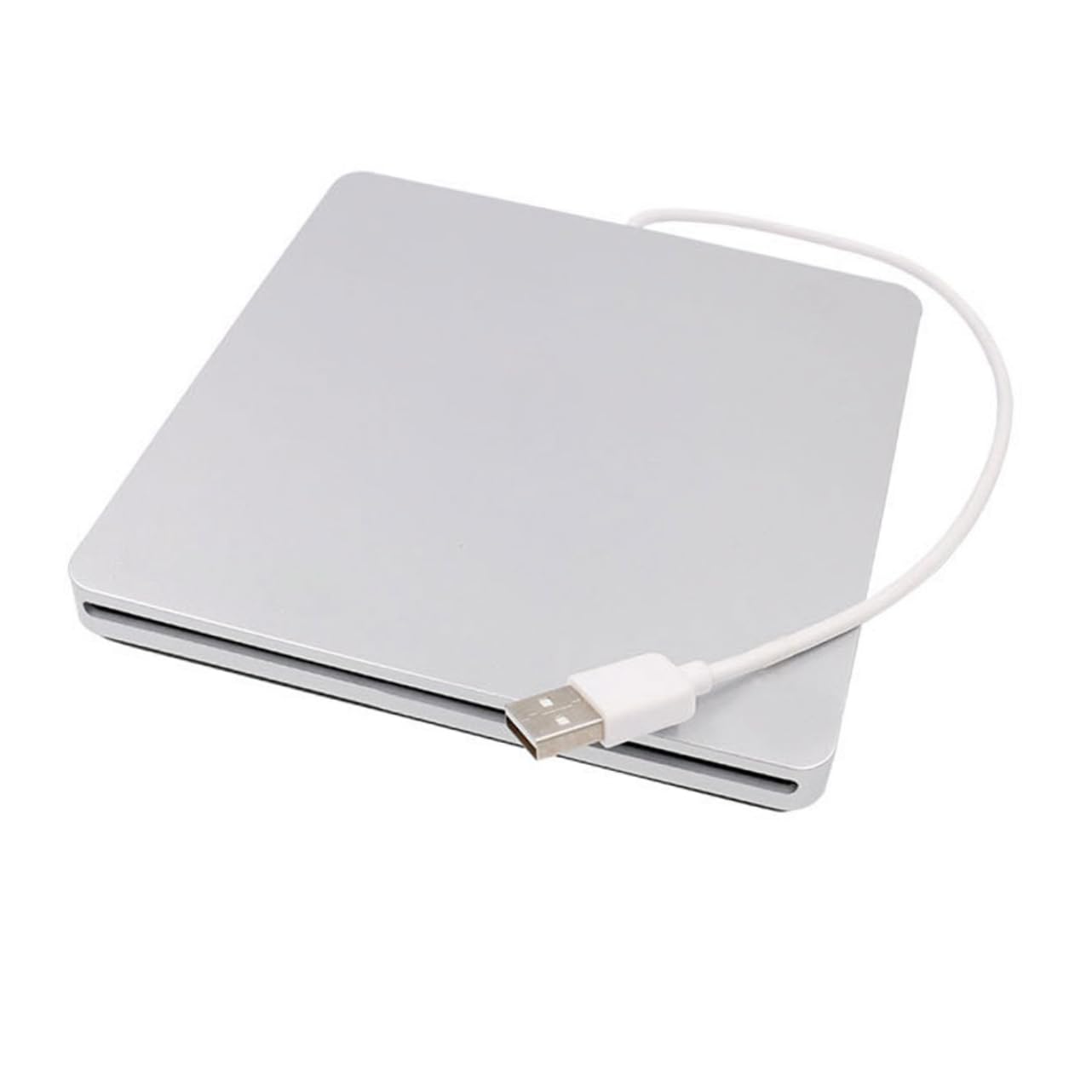 OSALADI Unique Intelligent Design External Slot in Load Cd DVD Optical Drive Burner Silver