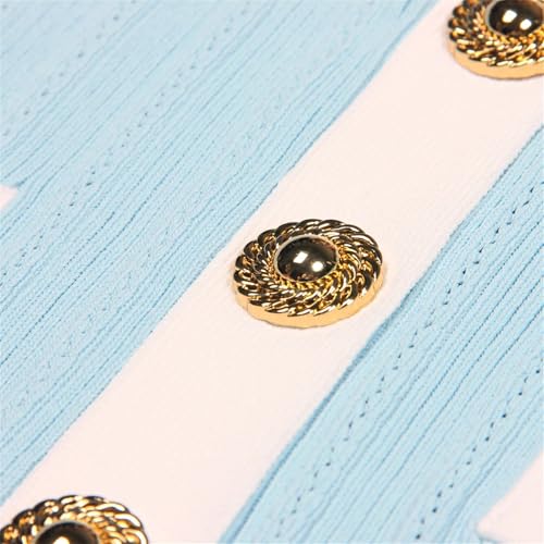 Women's Single Breasted V Neck Knitted Cardigan Tops Long Sleeve Sweater Knitwear4