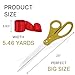Gold Grand Opening Ceremony Kit– 25 Inch Giant Scissors Gold with Red Ribbon for Inaugurations and Ceremonies Giant Scissors 25'' for Ribbon Cutting Grand Opening Kit for Special Events