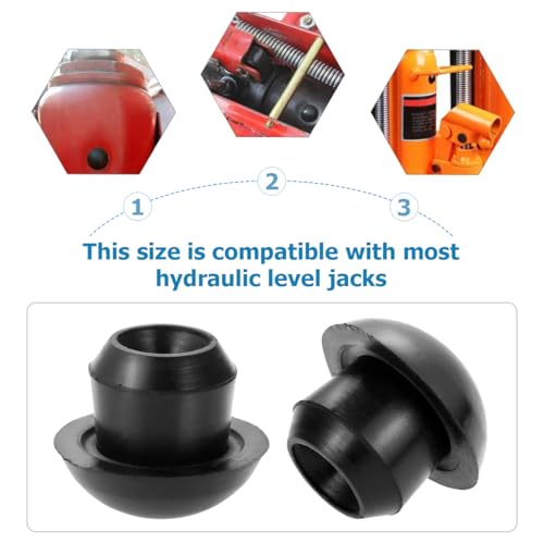 Image of Mandark 5PCS Car Floor Bottle Jack Plug, Rubber Vehicle Jack Oil Filler Plugs, Hydraulic Horizontal Auto Filler Bung Accessories for Oil Reservoir Hole, Universal for SUV, Sedan, Truck