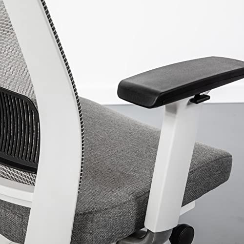 Image of Fully Desk Chair - Adjustable Standing Desk Chair (Black Frame - Navy Seat)