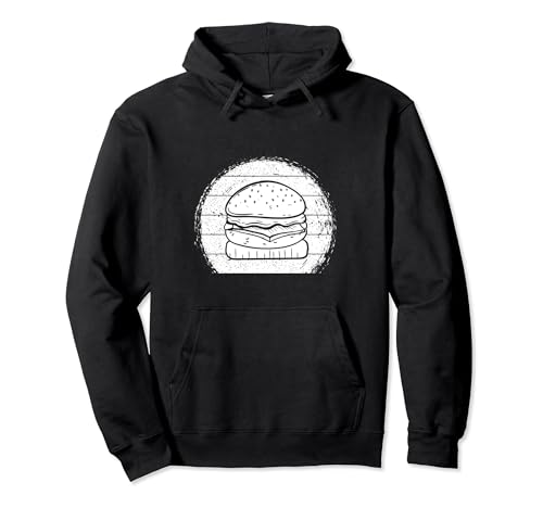 Vintage Cheeseburger Hamburguesa Fast Food Foodie Burger Sudadera con Capucha