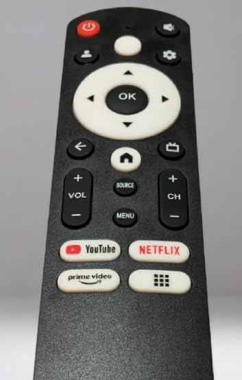 Image of Remote Compatible with ACER Smart LED /UHD 4K TV Remote Control Without Voice Command YouTube Netflix Hot Keys (Please Match The Image with Your Old Remote)