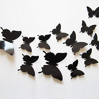 24pcs 3D Butterfly Removable Mural Stickers Wall Stickers Decal for Home and Room