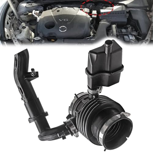 Dtomi Engine Air Intake Hose w/Clamps, Air Cleaner to Engine Compatible With Nissan Vehicle 2009-2014 Maxima 3.5L V6 Replaces# 696-169, 165769N00C, 165769N00D, 165769N00E
